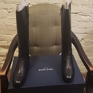 Cole Haan size 11 Black riding boots